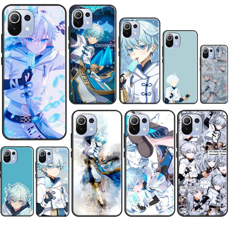 Ударопрочный чехол Chongyun Genshin для POCO X3 Pro GT X4 M3 M4 F1 F3, чехол для телефона Xiaomi Mi 11T 12 Pro 10T Mi 11 Lite