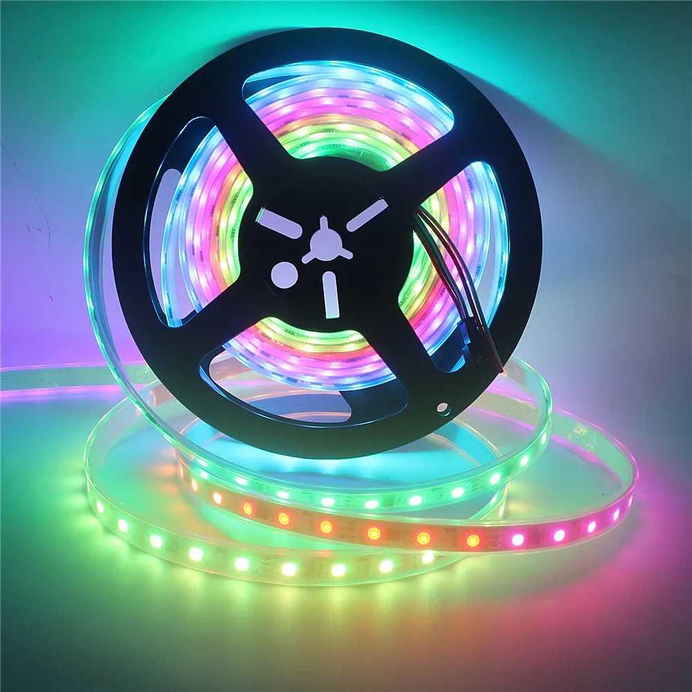 Светодиодный ленточный светильник 5050 RGB WS2811 5 м полноцветная светодиодная лента