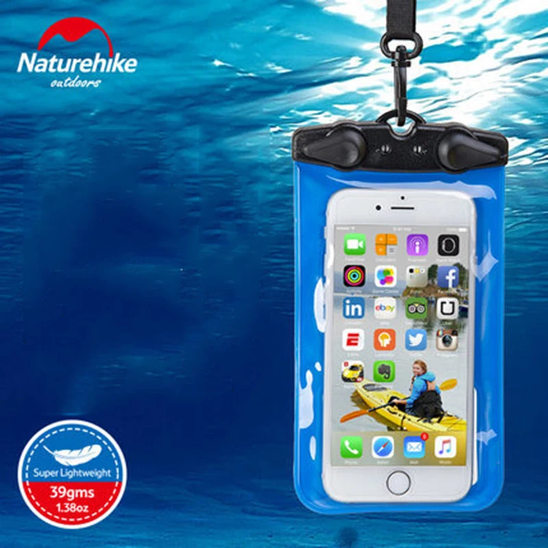Naturehike водонепроницаемая сумка Дайвинг рафтинг запечатанный мобильный телефон