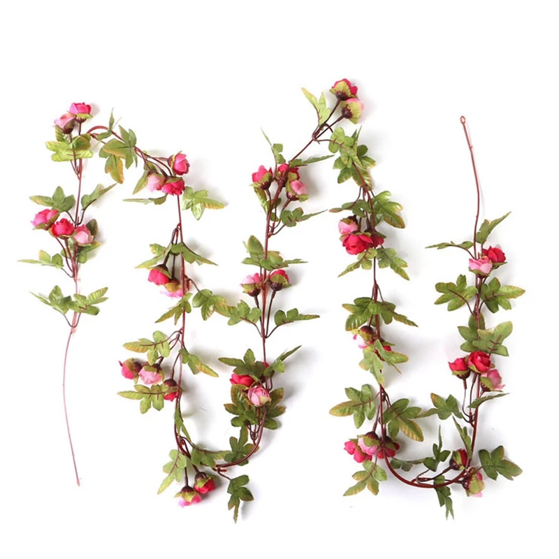 220 см длинные Искусственные цветы розы лоза осенний тростник декорации шелковые