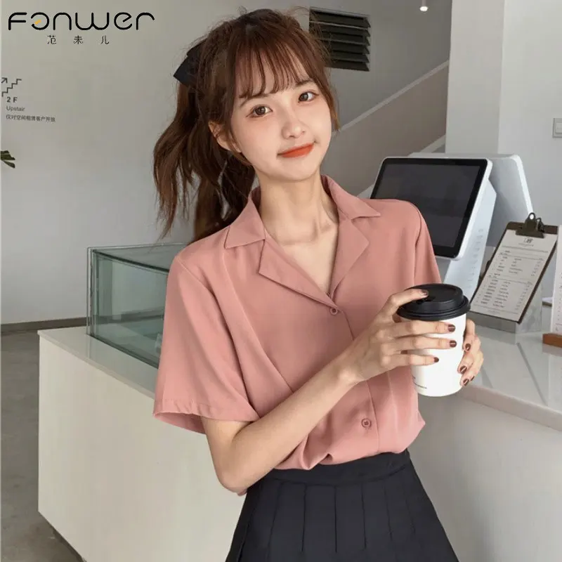 

Новинка 2021, тонкая женская рубашка с коротким рукавом, стильный нишевый летний короткий шифоновый топ в стиле девушки с вдохновляющим дизай...