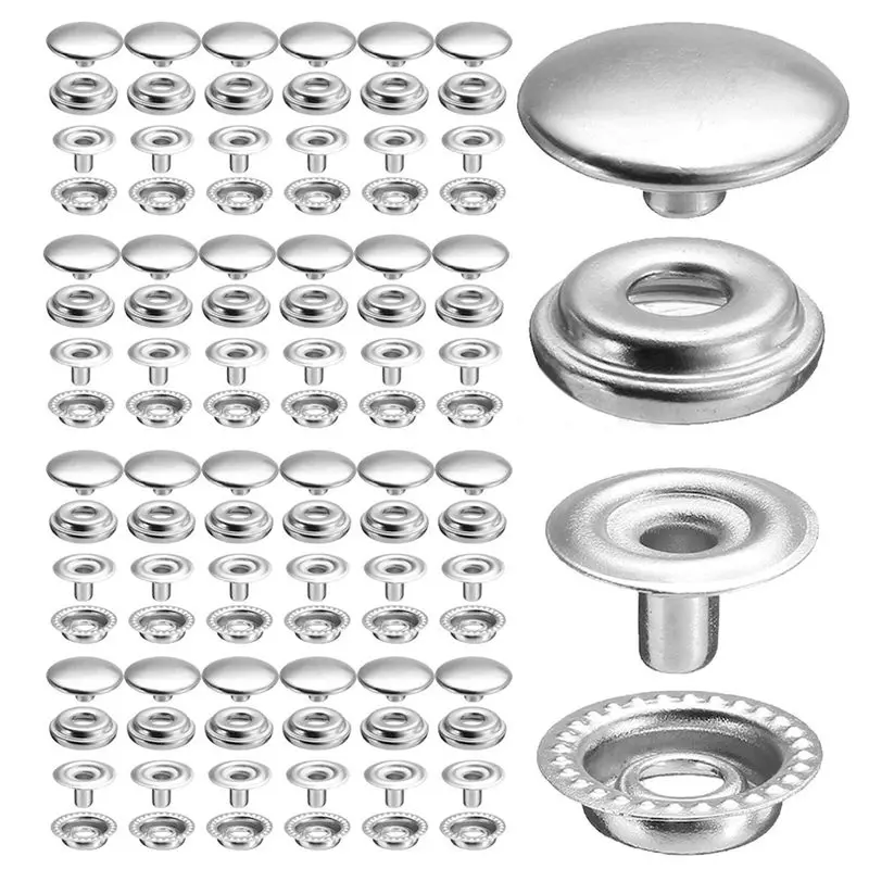 25 зерен металлического крепежа пресс Оснастка кепки с заклепками Кнопка морской