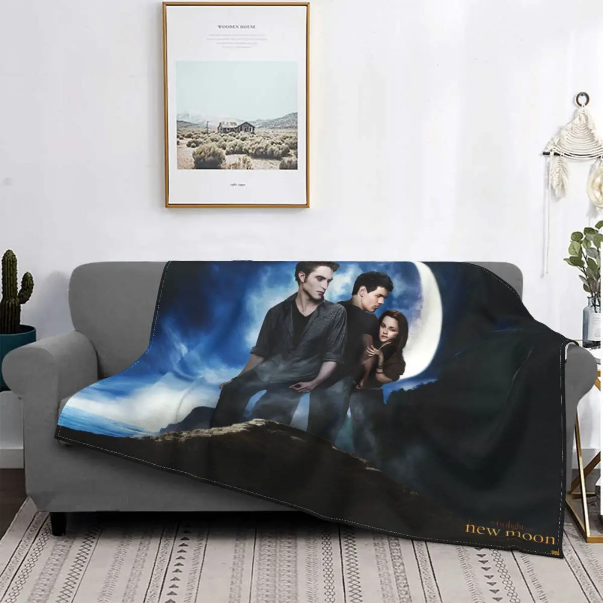 

Эдвард Bella Jacob, черное Коралловое флисовое плюшевое одеяло, Сага сумерки, новинка, лунное одеяло s для кровати, офиса, супер теплый коврик для ...