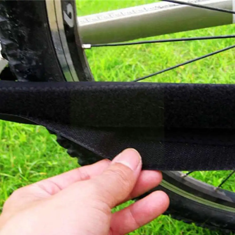 

5pcs Bike Protective Belt Bicycle Frame Ain Stay Guard Polyester Accessories Black Posted Cycling Protector D5z6