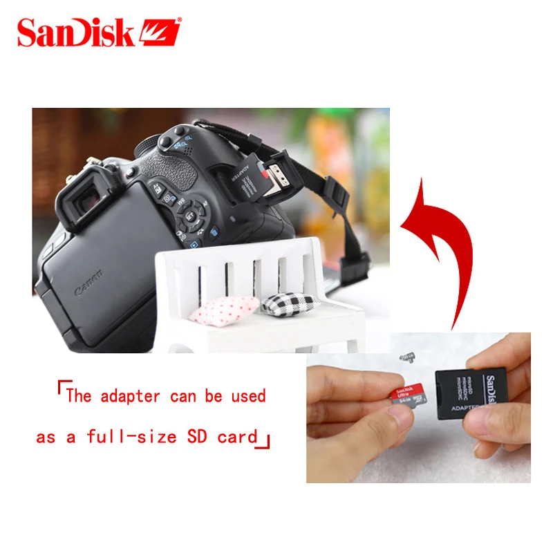 Карта памяти SanDisk ultra micro sd 400 ГБ 256 200 128 64 32 16 C10 флеш память карта Microsd TF/SD бесплатная