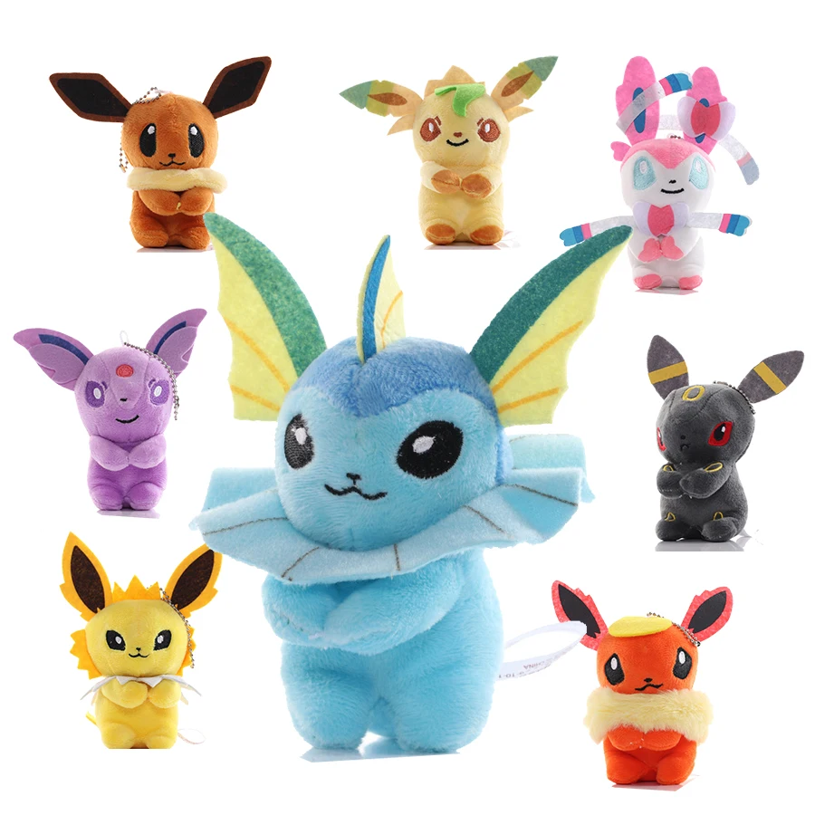 

Pokemon Stuffed Plush Toys 10cm Kawaii The Ibouibe family Pocket Anime Doll Kids Birthday Christmas Gift