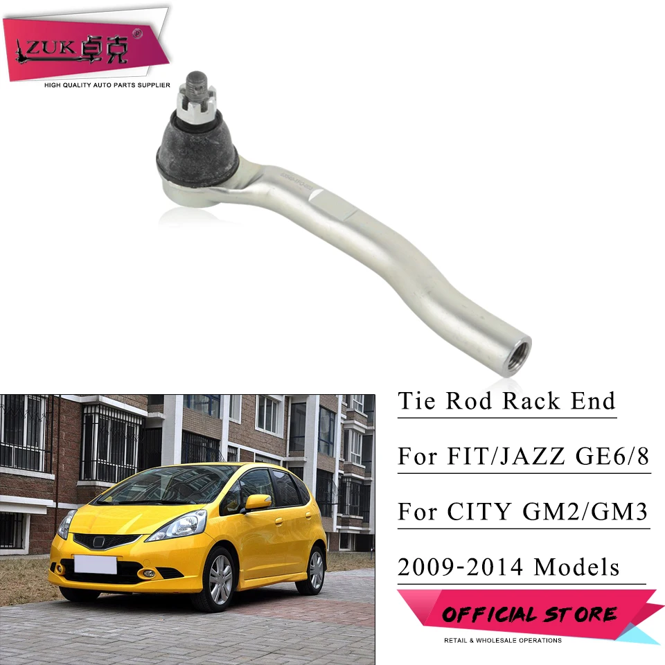

ZUK наконечник рулевой тяги для подвески передней оси HONDA, подходит для JAZZ GE CITY 2009 2010 2011 2012 2013 2014