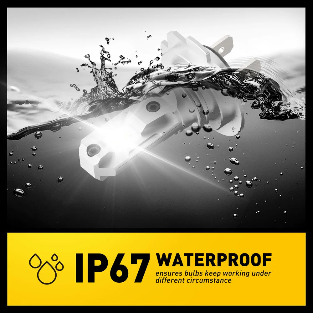 2 шт. светодиодные фары Canbus H7 CSP без вентилятора 12 В 6500 К |