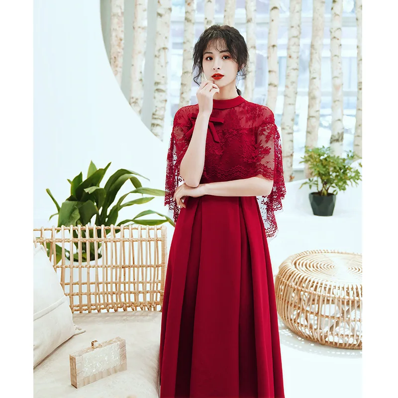 Chinese Traditional Bride Maternity Photography Props Lace Bow Design Pregnancy Clothes Ladies Formal Dresses For Pregnant ZL643