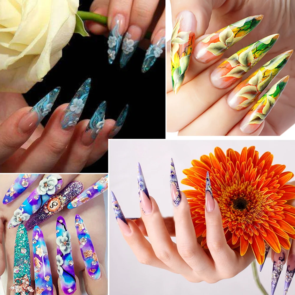 240 шт. прозрачные акриловые накладные ногти для дизайна ногтей| |