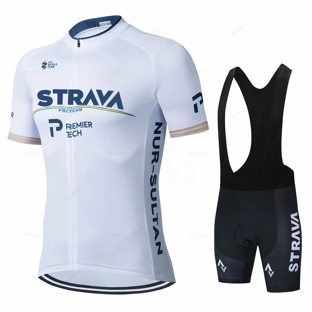 

2021 STRAVA Summer Cycling Jersey Sets Breathable MTB Bicycle Cycling Clothing Mountain Bike Wear Clothes Maillot Ropa Ciclismo