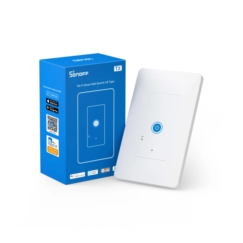 Розетка настенная SONOFF IW100 с Wi Fi 15 А 1800 Вт|Модули для умного дома| |