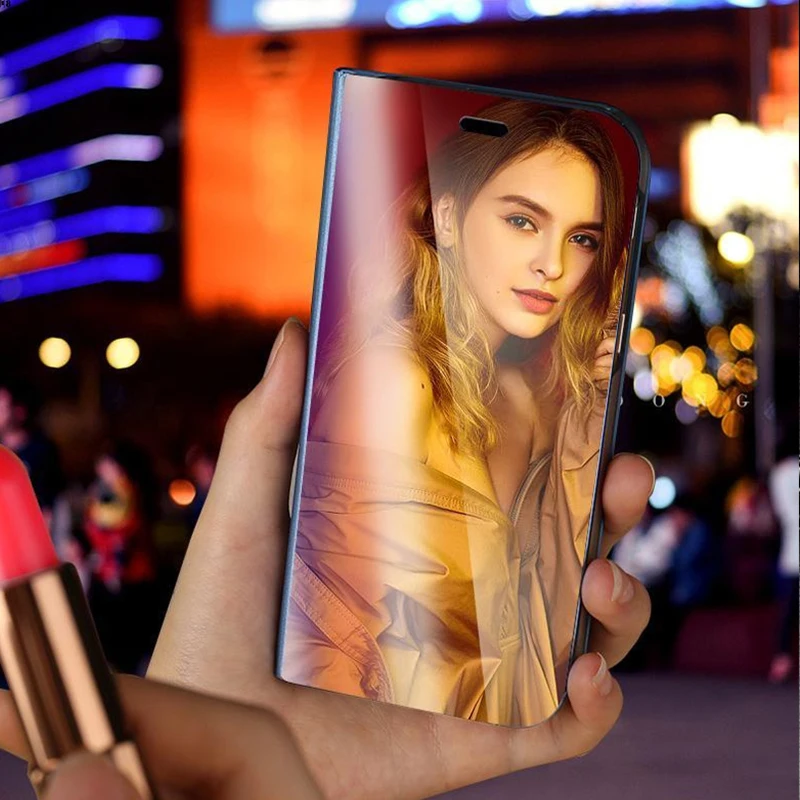 Умный чехол с полным покрытием для Samsung Galaxy A51 S20 Ultra Plus S8 S9 S7 Edge Note 8 9 зеркальные