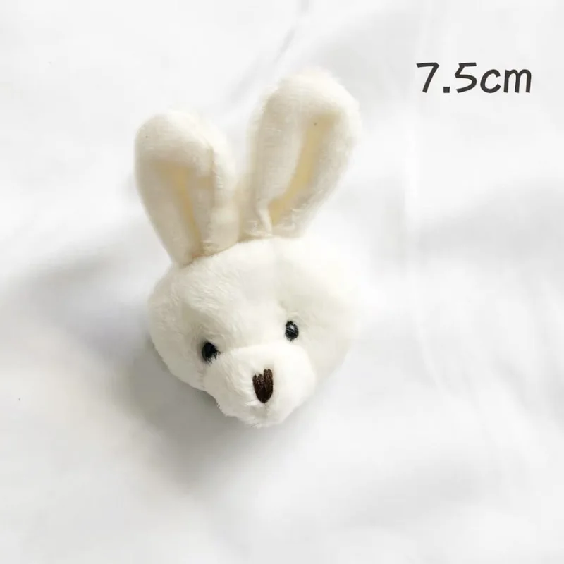50 шт./лот Kawaii Mini 7 5 см плюшевые игрушки кролик голова мягкие животные Маленькая