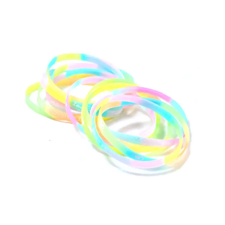 Светящийся Силиконовый браслет с надписью на английском 10 креативных