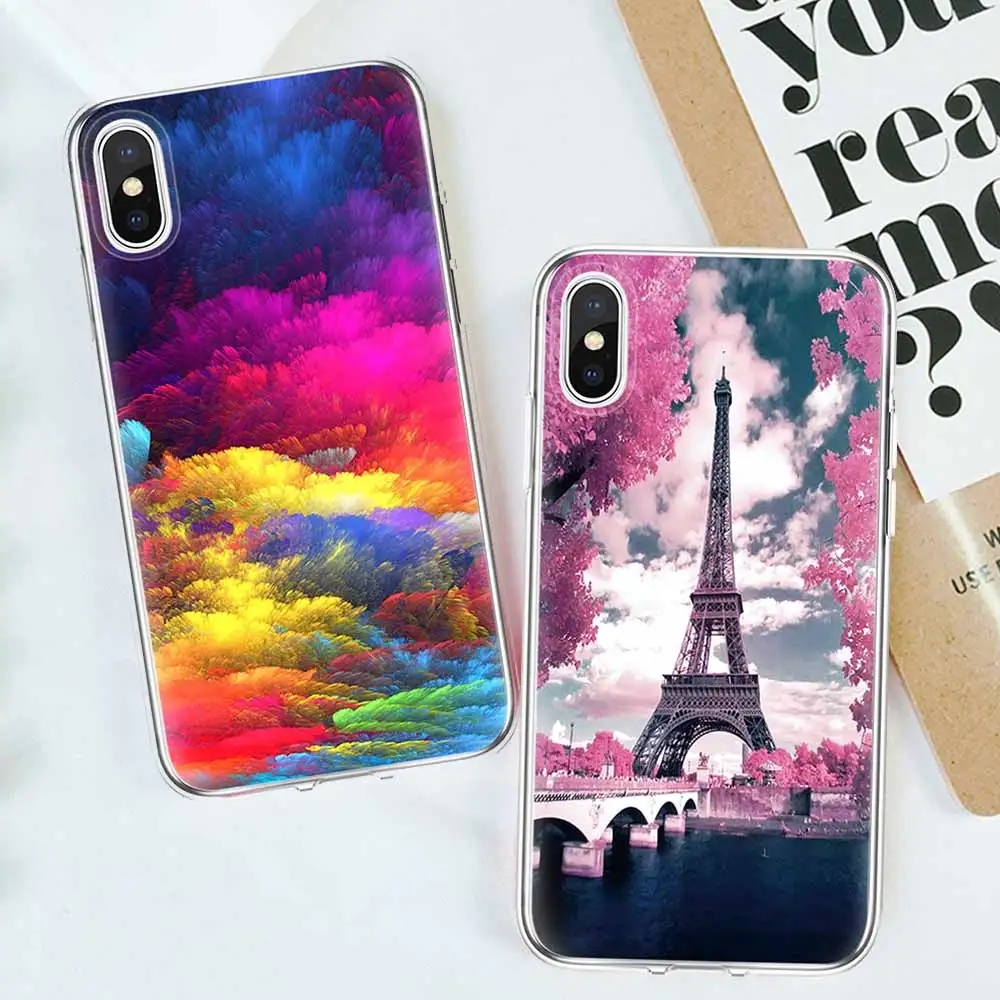 Роскошный ультра тонкий Единорог панда Кот окрашенный Мягкий ТПУ силиконовый