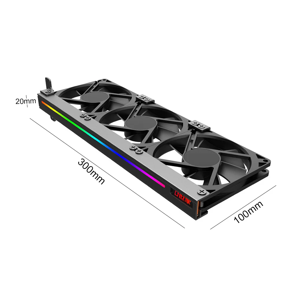

Universal ARGB GPU Cooling Fan Sync Lighting 5V 3Pin Addressable RGB Decoration PCI Graphics Card Cooler Fan