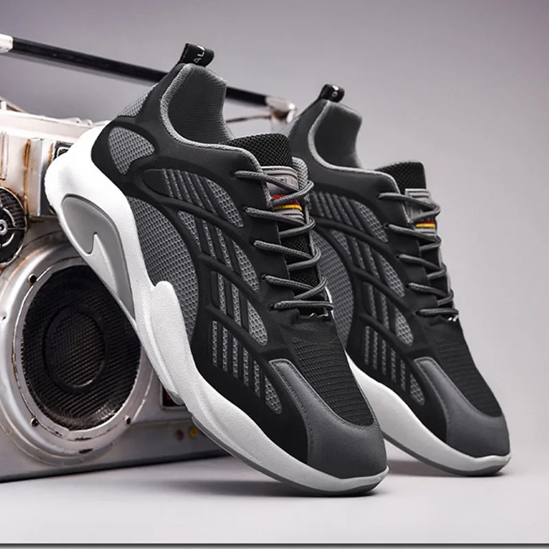 

Spring Autumn New Men's Sneakers High Quality Breathable Comfortable Male Running Shoes Thick Bottom Men Fashion Sports Shoes