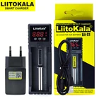 Зарядное устройство LiitoKala Lii-S1 liis1 с ЖК-дисплеем для аккумуляторов 18650 в, 3,7, 18650, 18350, 26650, 21700 в, AA, AAA