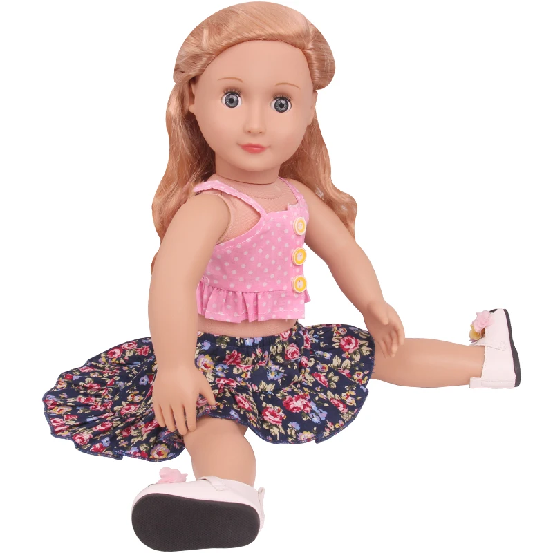 Платье для куклы 18 дюймов с американским принтом юбкой 43 см c785 | Игрушки и хобби