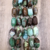 rough natural chrysoprase cutting nugget stone pendant beadsgreen australian jades faceted charm space beads my210485
