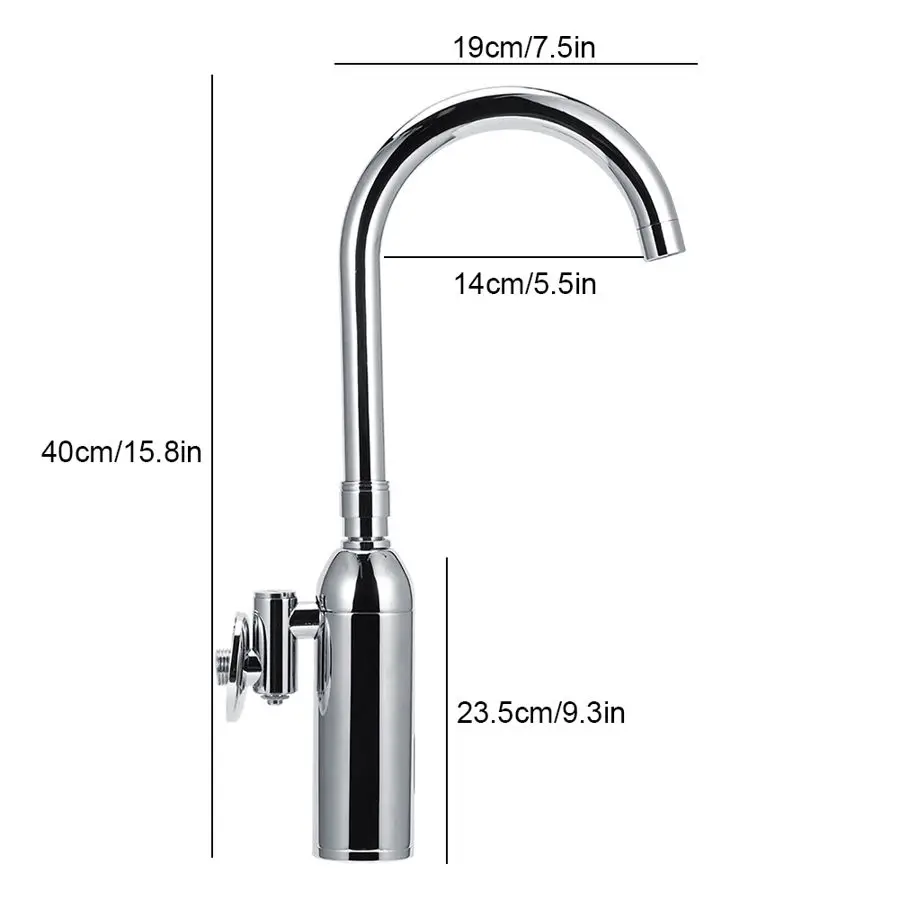 

Water Faucet G1/2in Thread Smart Infrared Induction Sensor Water Faucet Single Cold Tap for Hotel Hospital barhroom faucet