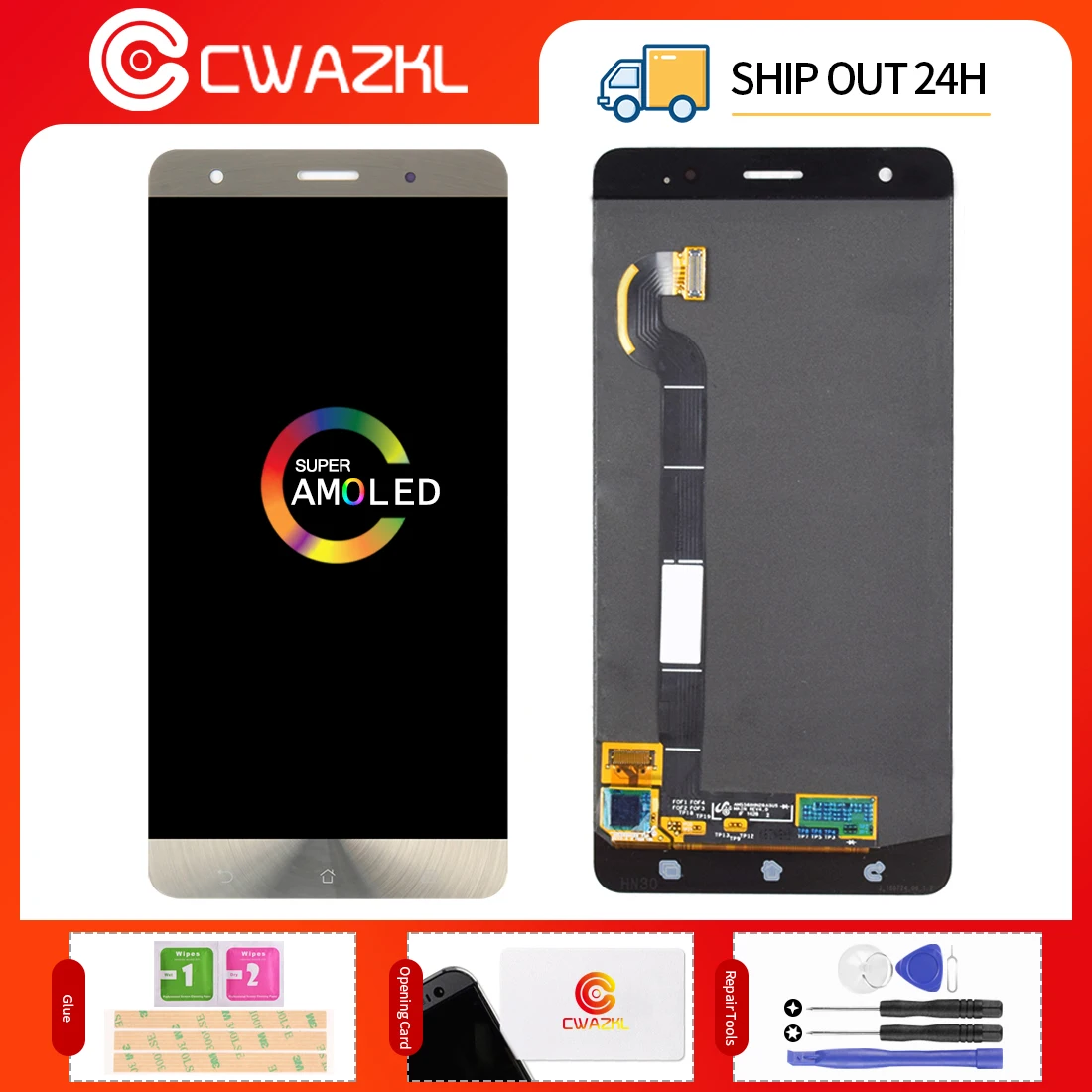 CWAZKL для ASUS ZS570KL lcd Zenfone 3 Deluxe Z016S Z016D сенсорный экран дигитайзер стекло Asus