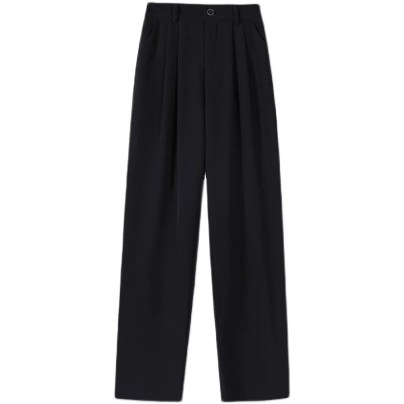 

Wide-leg pants women's high-waist suit trousers straight loose spring and autumn drape mopping pants summer thin section