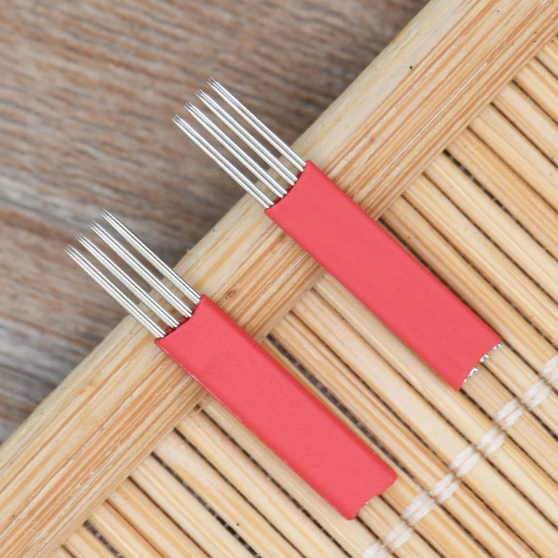 Иглы круглые для перманентного макияжа бровей 4x3 100 шт.