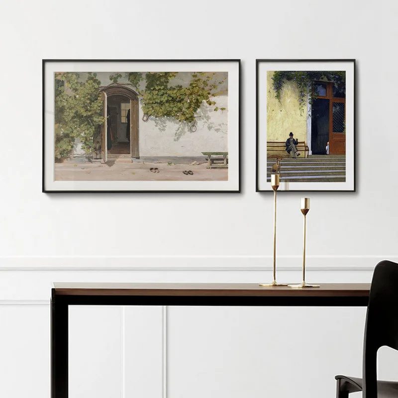 

Retro Canvas Painting Pastoral Scenery Poster and Prints Painting Wall Art Pictures for Home Deor Living Room Decoration
