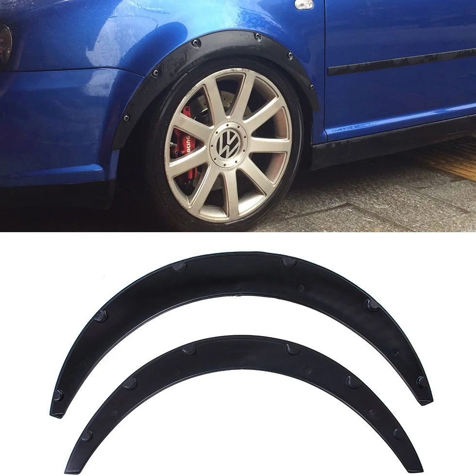 

Car Wheel Eyebrow Styling Car Fender Flare Extension Protector Lip Anti-Scratch Soft Strip 4 Pcs/Set