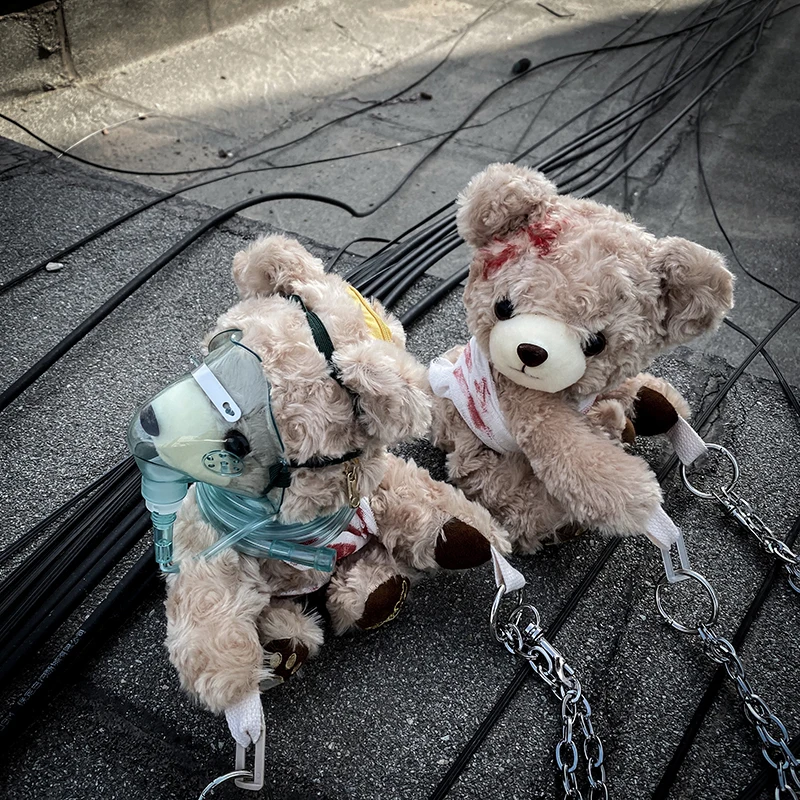 Поврежденный Медведь Тедди мягкая Набивная игрушка Творческий плюшевая сумка