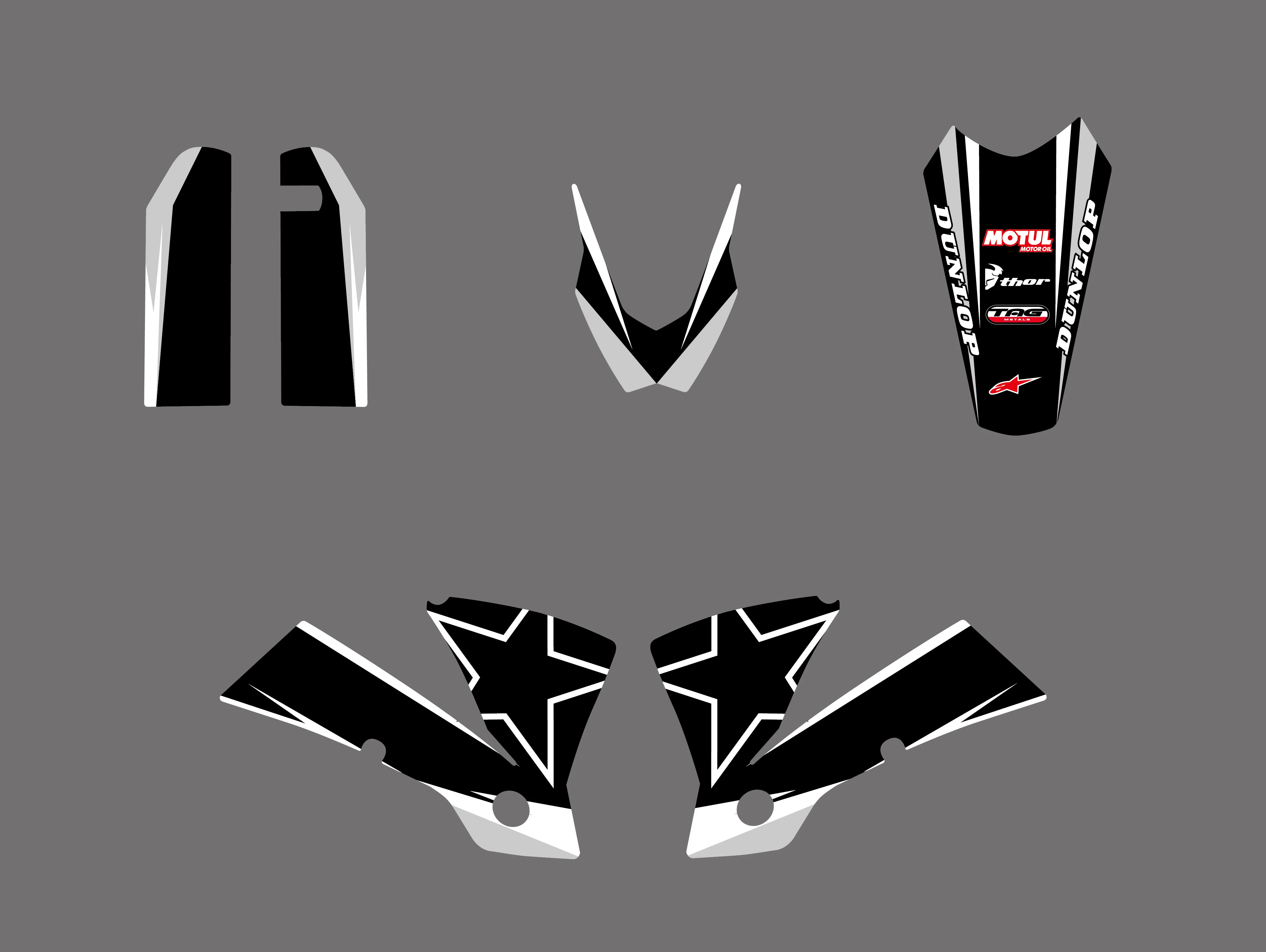 Новый стиль команда Графический задний план наклейка Стикеры комплект для KTM SX EXC