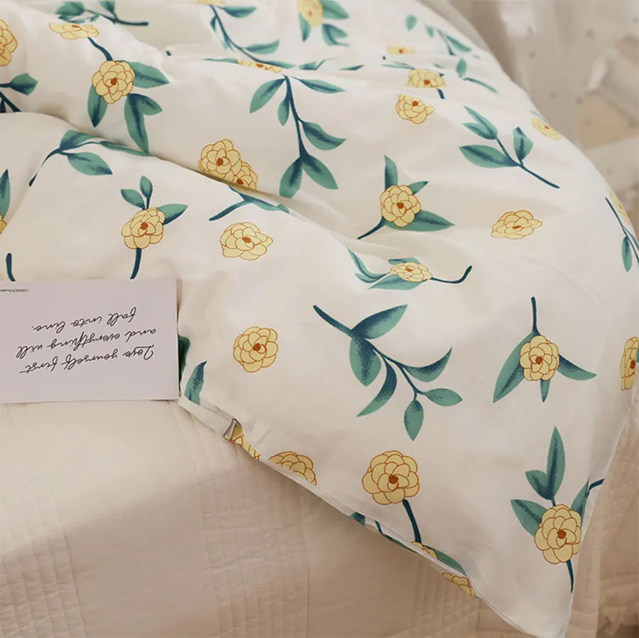 

Vintage sweet floral bedding set girl,trend romantic flower cotton twin full queen home textile bedsheet pillow case quilt cover