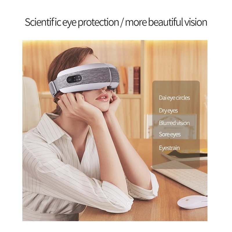 Интеллектуальный массажер для глаз Techlove музыкальный Bluetooth 40 градусов горячий Com