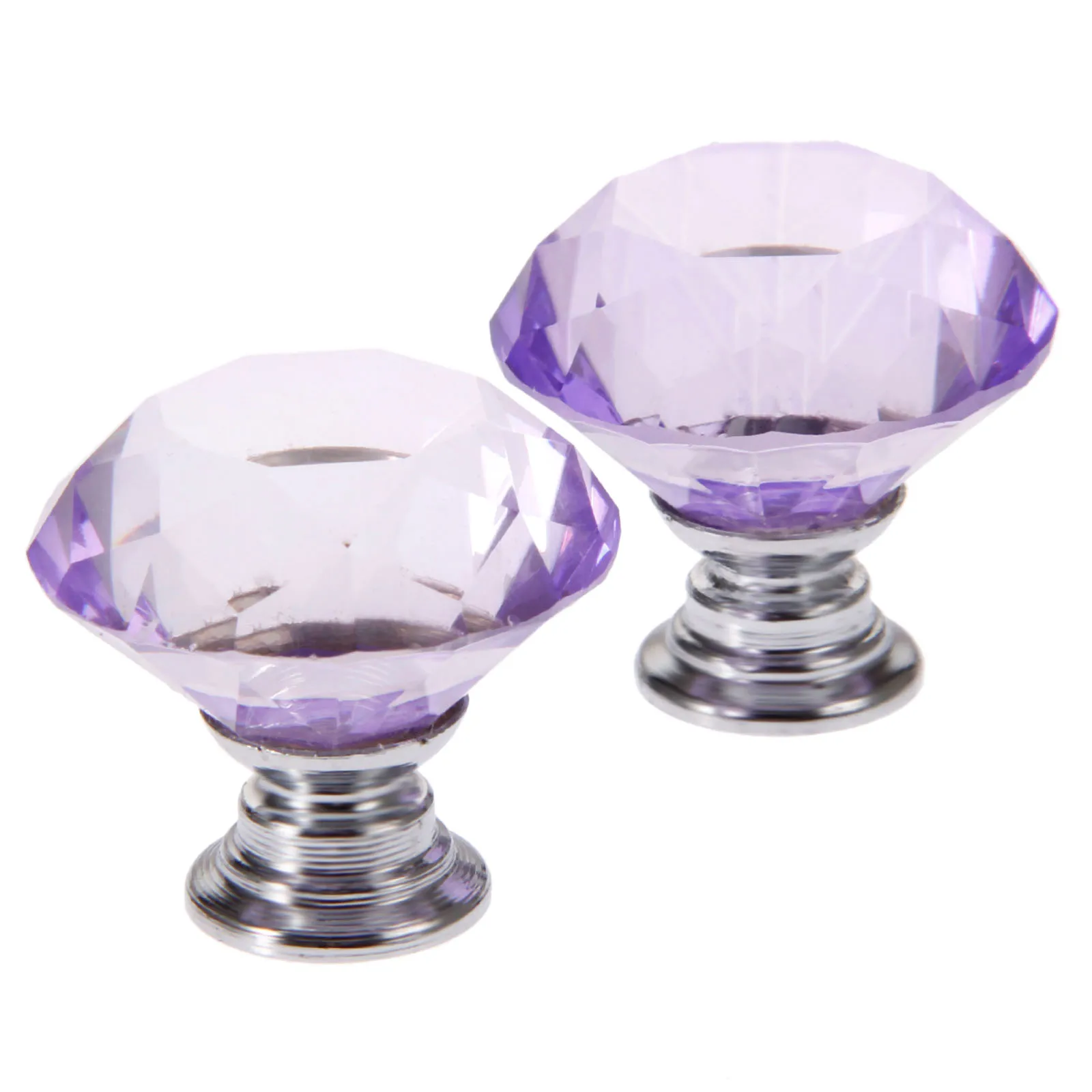 2 шт 30 мм Алмазная форма Хрустальная Стеклянная Ручка для шкафа дверного ящика