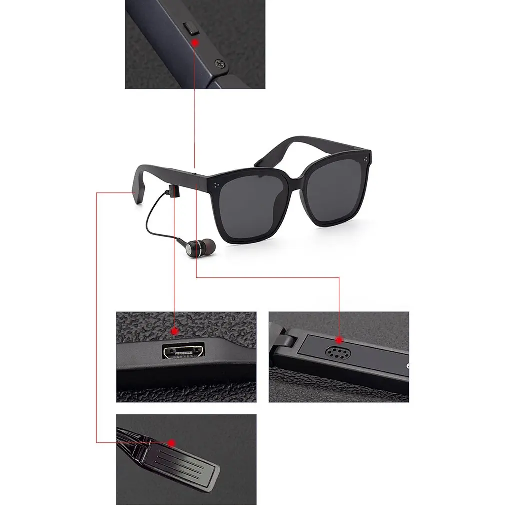 

2021 New Audio Intelligente Drahtlose Sonnenbrille Wasserdichte Hohe Definition Polarisierende HIFI 5,0 Stereo Sonnenbrille
