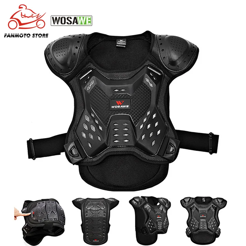 Детский мотоциклетный жилет для защиты тела WOSAWE | Автомобили и мотоциклы