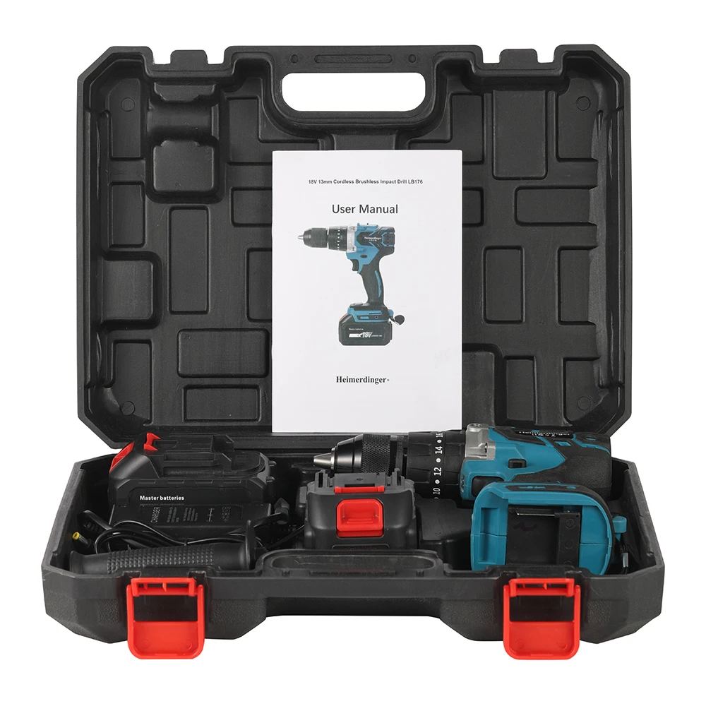 

18V 13mm cordless impact drill 18V 13mm brushless impact drill 18V impact drill 18V screwdriver drill with two batteries