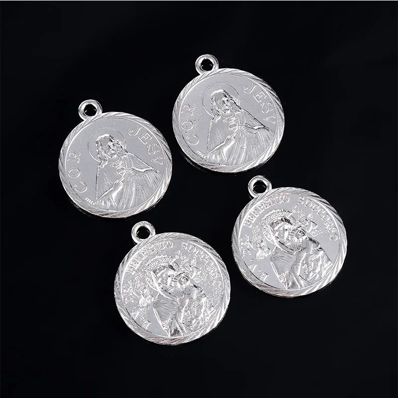 Подвеска JHS с изображением святой католической Девы Марии и Святой Грааля