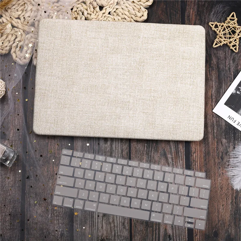 Cloth Beige Для Macbook Air 13 Чехол A1932 новейшая версия Жесткий кристально чистый матовый чехол для ноутбука MacBook air 1" дюймов 13 дюймов retina дисплей - Цвет: Cloth Beige