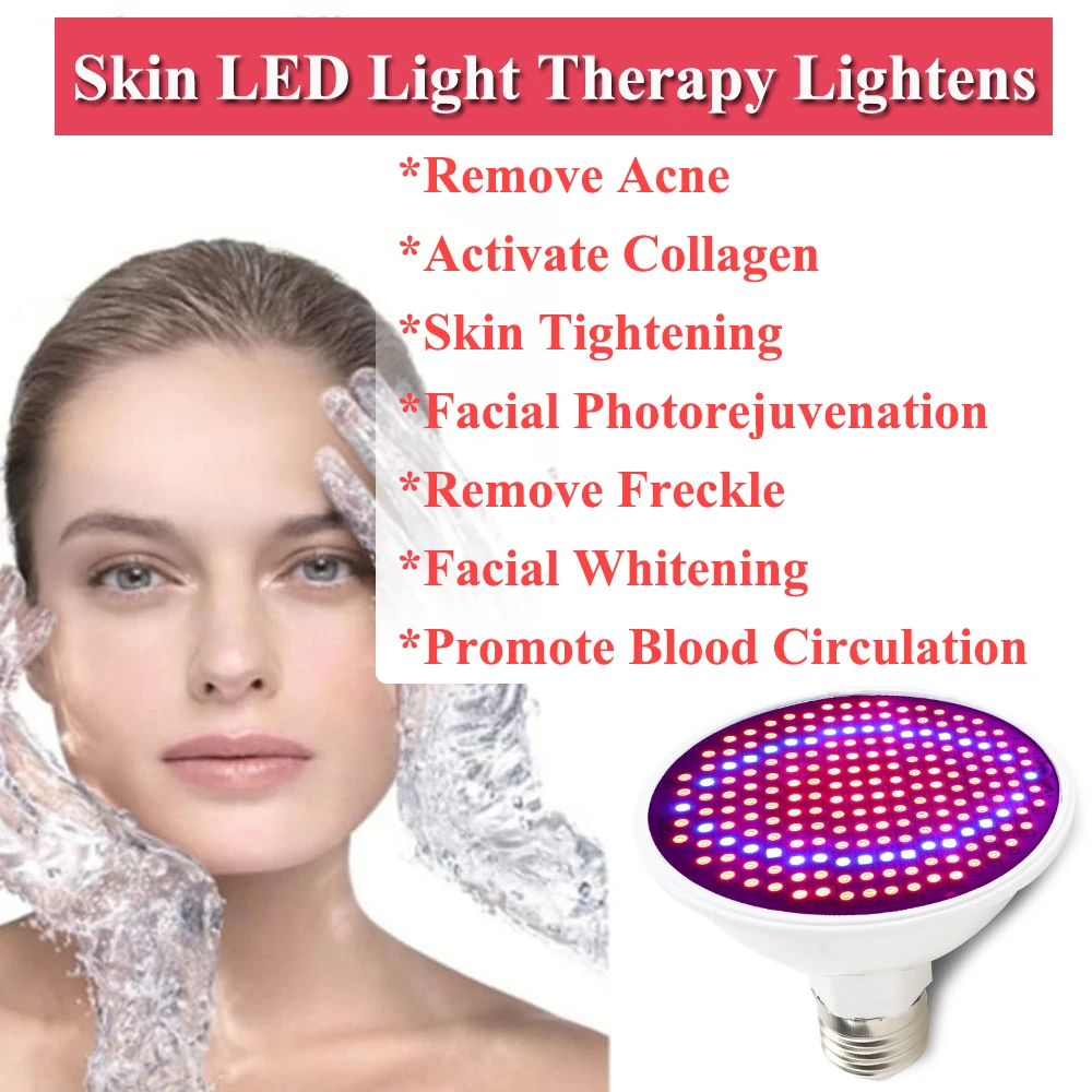 Синий и красный светодиодный светильник для лечения акне терапевтический