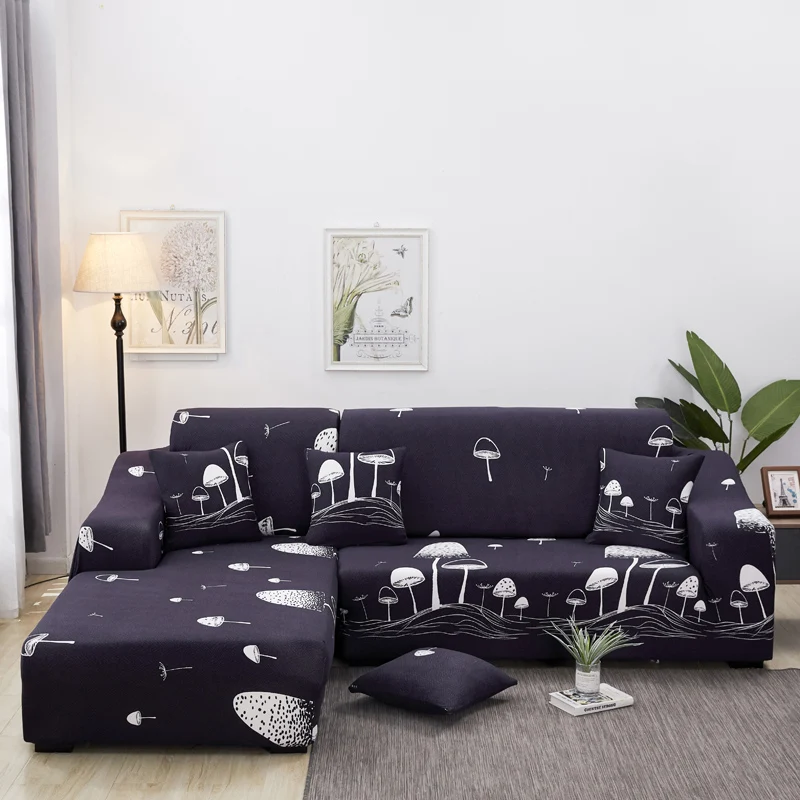 L Полиэстер Loveseat чехол для дивана шезлонг Стрейч L форма дивана чехол L форма d покрывала для дивана стрейч мебель протектор - Цвет: L