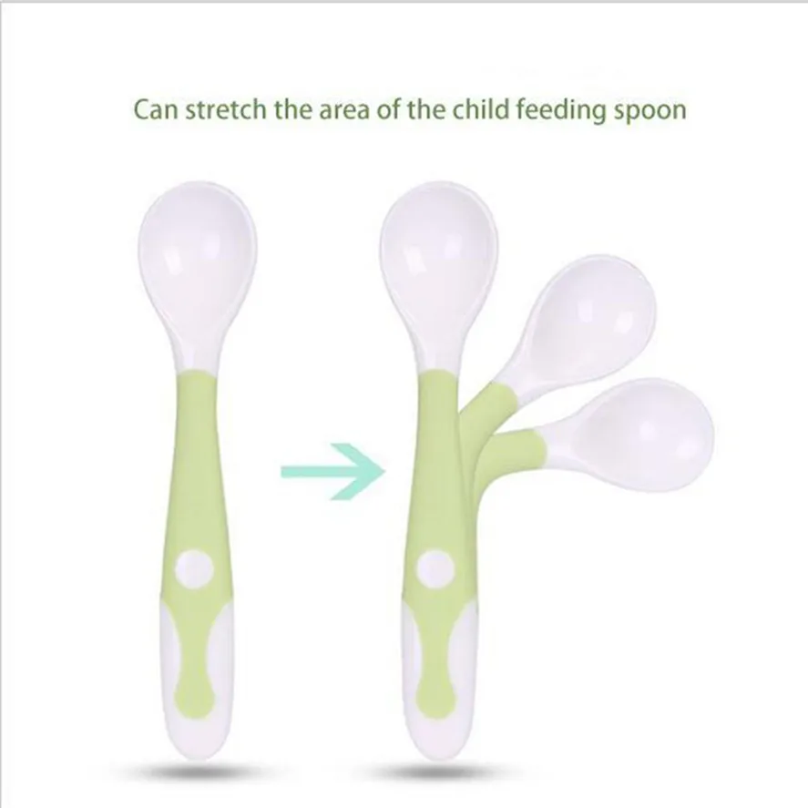 New Spoon Dinnerware Set 2pc/1set Baby Feeding Training 2-In-1 Self-Feeding Tools Kitchen 1101#30 | Дом и сад