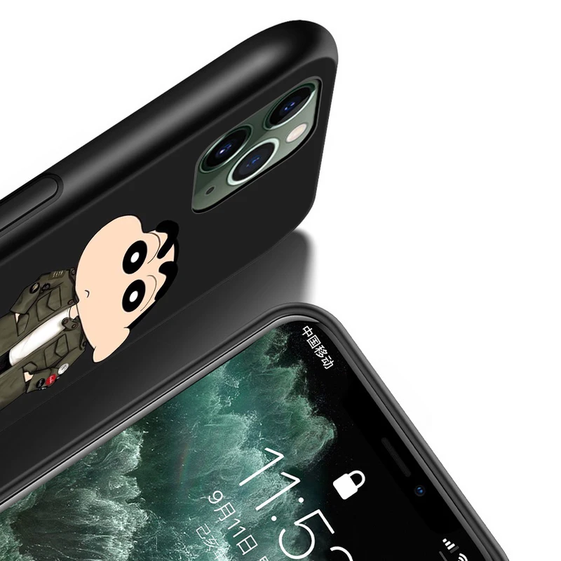 

Cover For iPhone 11 Pro Max SE Shell Cute Crayon Shin-chan for iPhone XS Max XR X 8 7 6S 6 Plus 5 S Phone Case