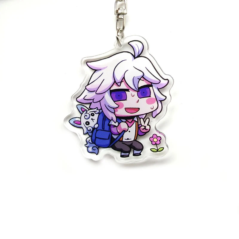 

Anime Game Fate/Grand Order Keychain Keyrings Fujimaru Ritsuka Acrylic Double Sided Backpack Wallet Cartoon Pendant Xmas Gifts