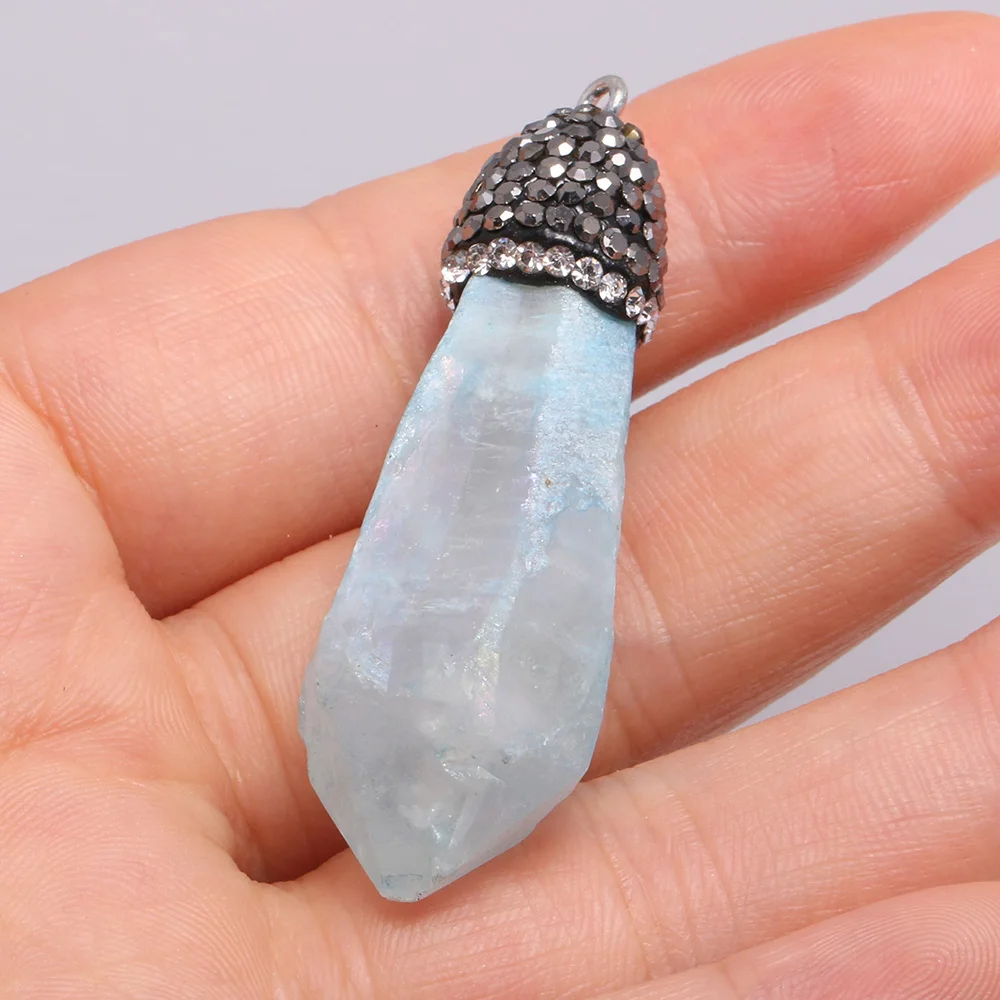 Натуральный кристаллический кулон Infinity 14 материалы для изготовления ювелирных