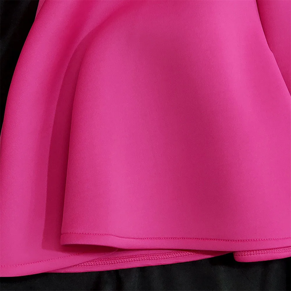 

Rose Red Women Cocktail Party Dress Night Club Sexy Off Shoulder Mini Vestidos Female Long Sleeve Autumn Backless Maxi Dress