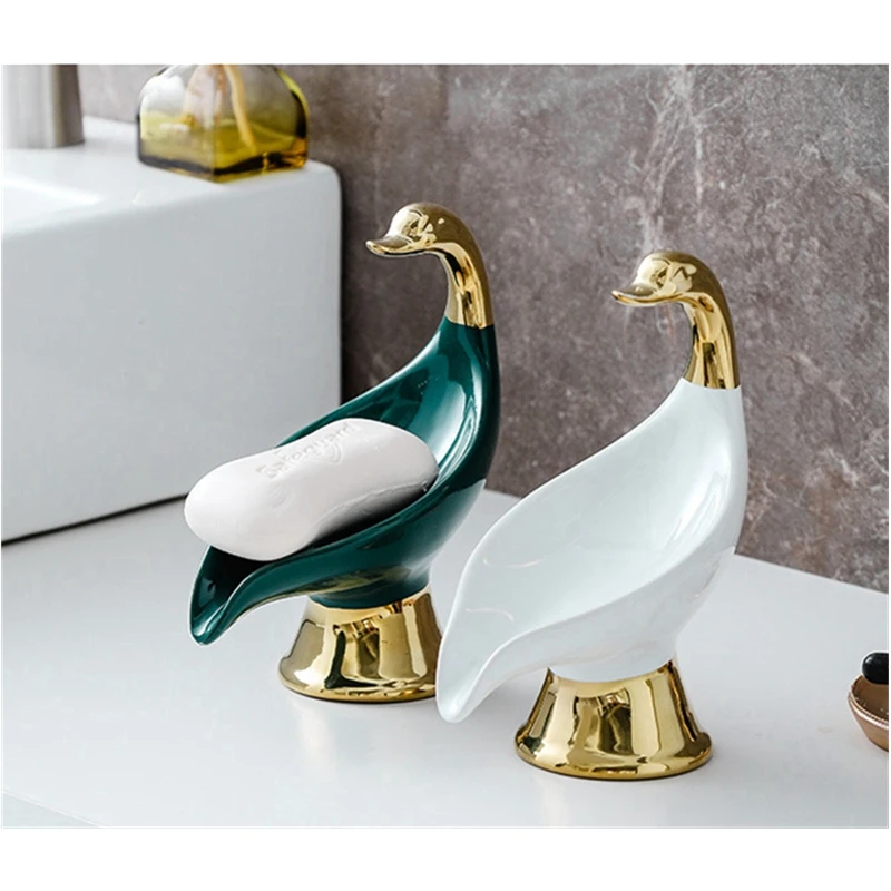 

Marbling Ceramic Soap Dish Drain Water Tray Hotel Ceative Saop Plate Bathroom Luxury Soap Tray Kitchen Storage Box for Home