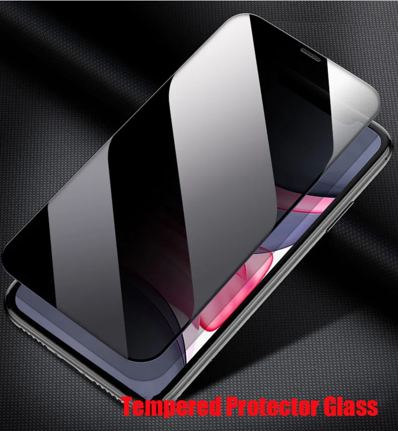

3 шт Анти-шпион Закаленное стекло Защитная пленка для экрана IPhone 11 6S 7 8 плюс XS Max XR X полное покрытие приватные экранные защитные протектор